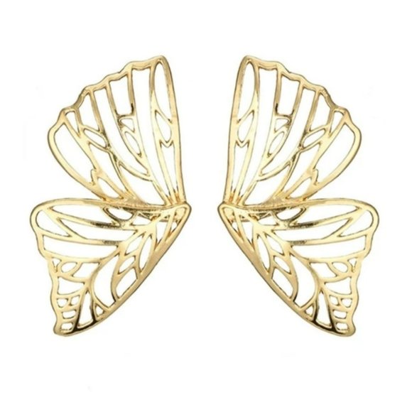*Lady* Butterfly Wing Earrings - Picture 2 of 3